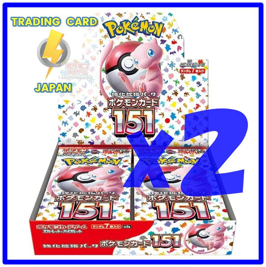 Pokemon Card Game Scarlet & Violet Pokemon Card 151 sv2a Booster 2 Box Sealed